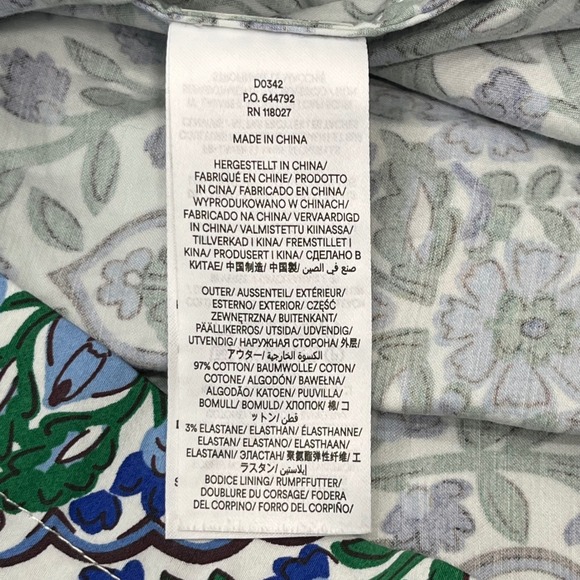 Boden Blue Green Floral Damask Short Sleeve Mini Shift Dress Pockets US 10L - Picture 4 of 9